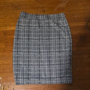 Renee C. Gray Checkered Pencil Skirt